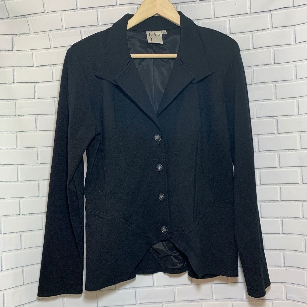 Anthro Finley Black‎ Blazer Style Jacket Size M